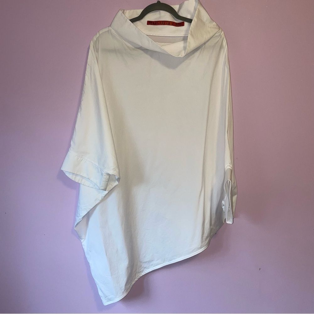 Margareth & Moi Eu 36 Blouse White Women's Longline Top